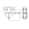 Подъемное оборудование TP-YS Зажим балочный со скобой