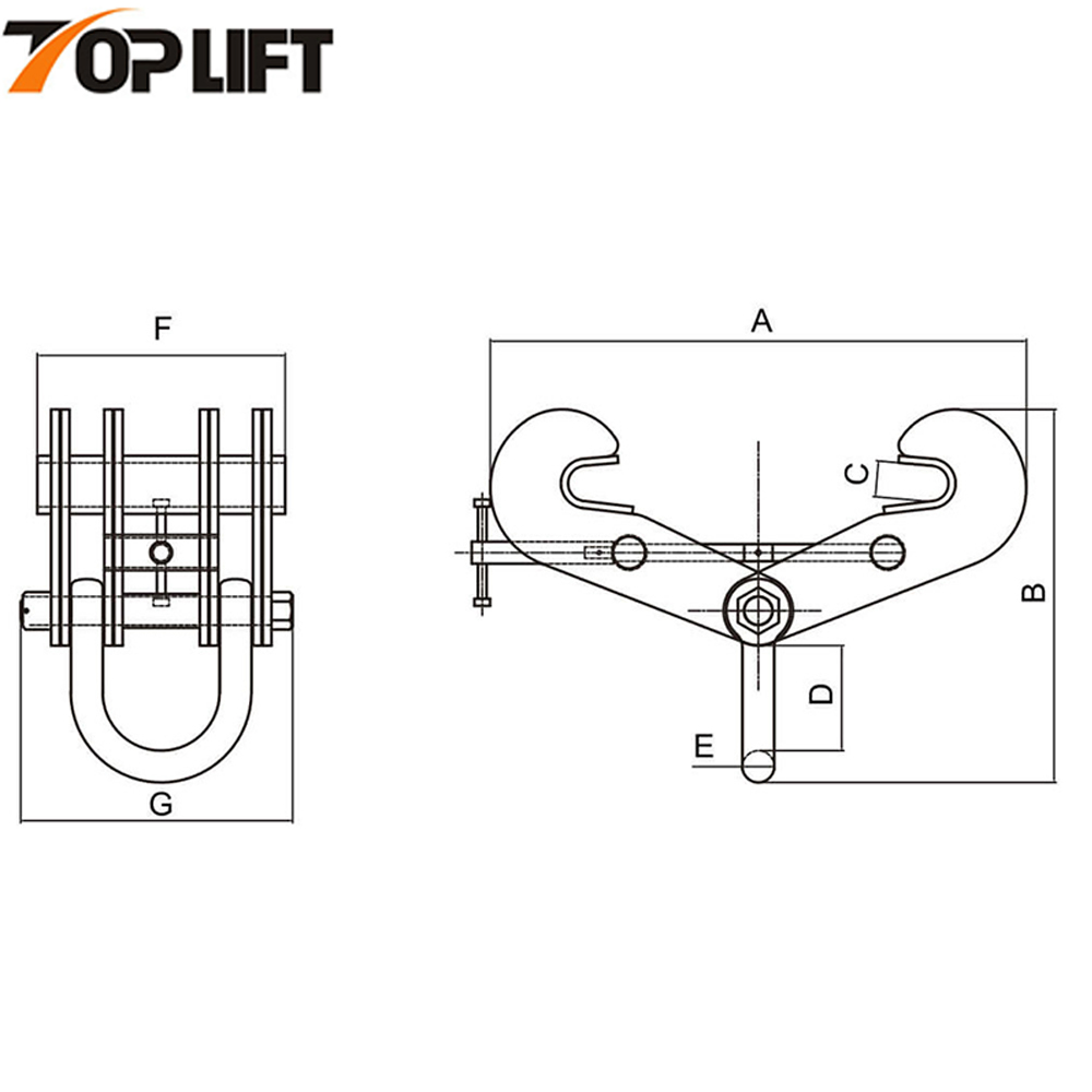 TP-SBC Lifting Products Сверхмощный балочный зажим 16/20 тонн