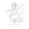 G100 Самоблокирующийся крюк из кованой легированной стали со специальной головкой класса 100