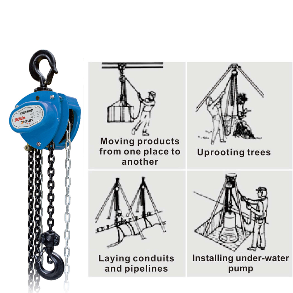 Высококачественный ручной подъемный цепной блок TP-B