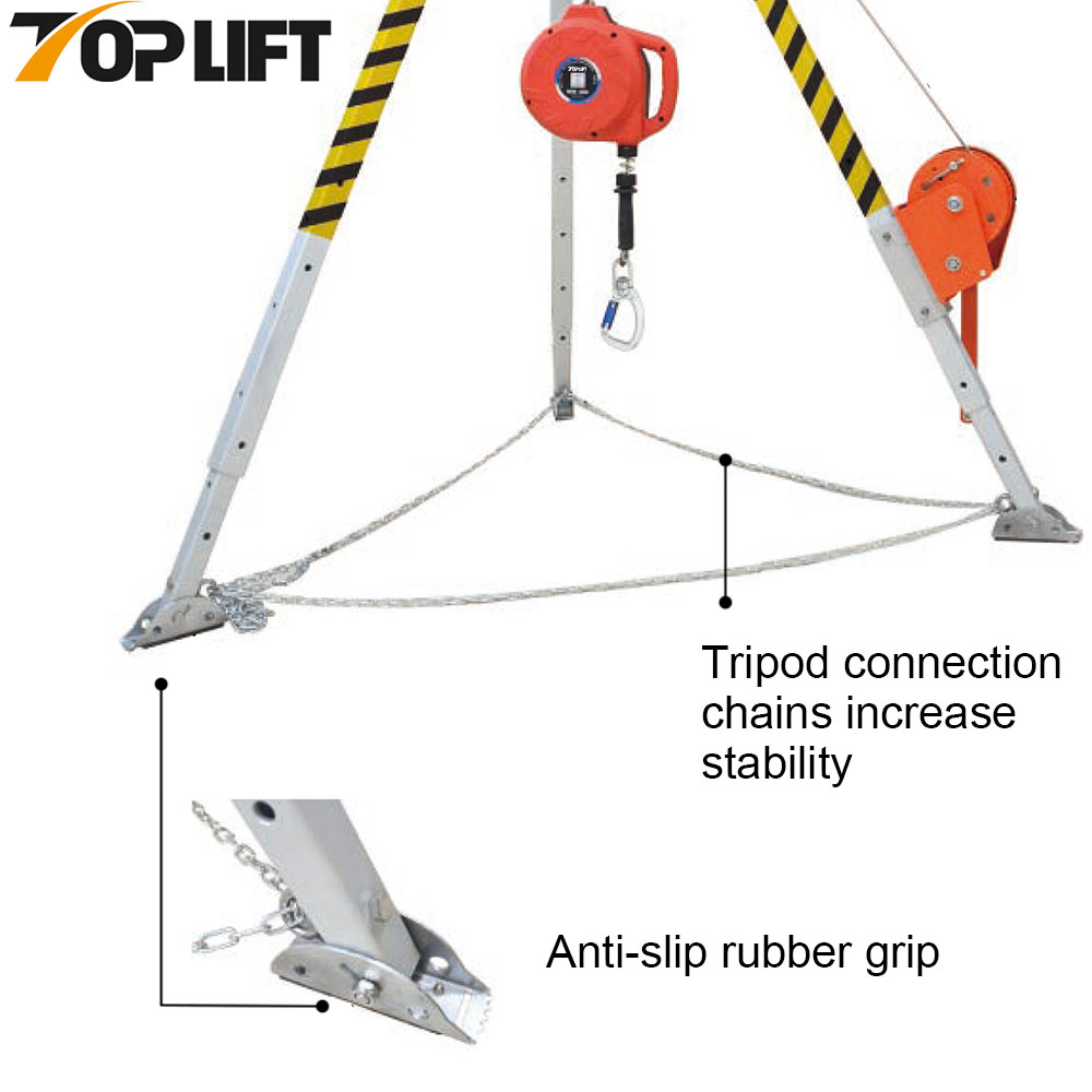 Спасательный штатив TOPLIFT с лебедкой для ограниченного пространства 500 кг/1102 фунта TP-915